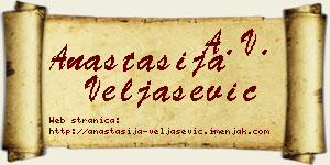 Anastasija Veljašević vizit kartica